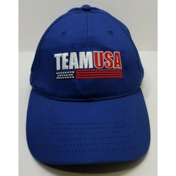 TEAM USA Olympics Baseball Cap Hat Embroidered Adjustable 300 Million Strong - Picture 1 of 5